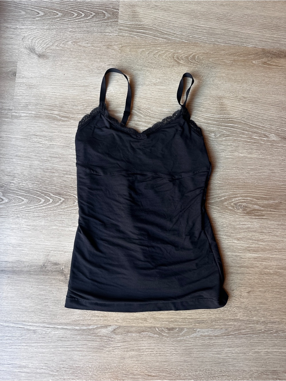 Black Lace-Trim Camisole Tank Top - Women Shapewear